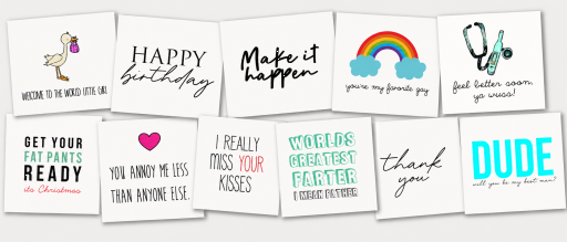 Collage of Designer Card designs